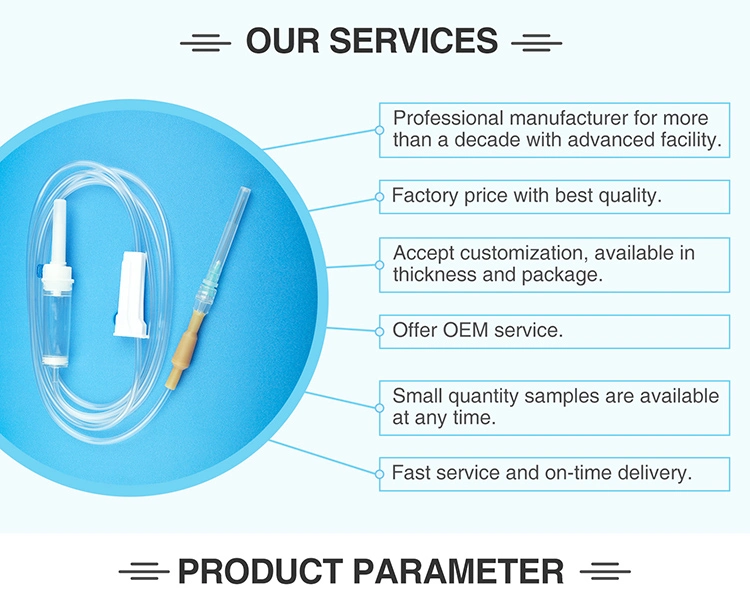 Hot Selling with Flow Regulator Needleless Adapters IV Infusion Set Burette