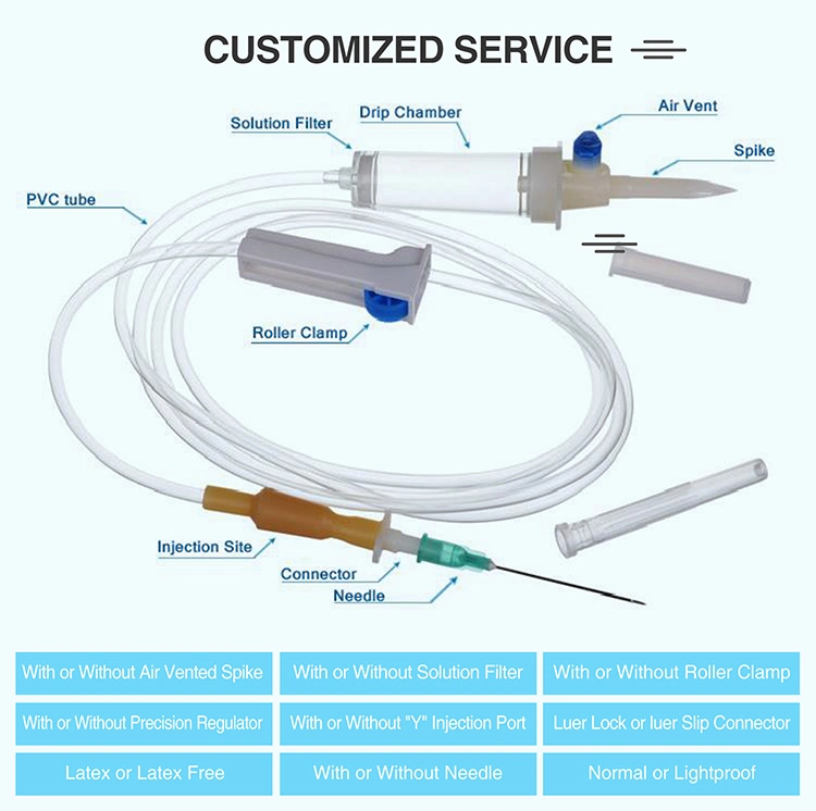 Hot Selling with Flow Regulator Needleless Adapters IV Infusion Set Burette