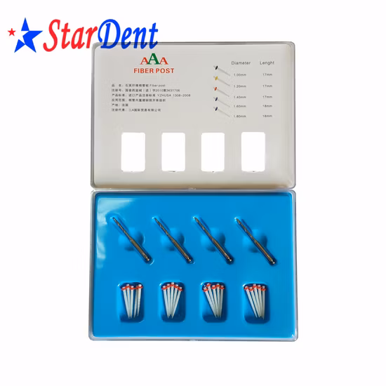 병원 의료 실험실 외과 진단 치과 진료소 장비의 치과 직선/나선형 유리 섬유 포스트