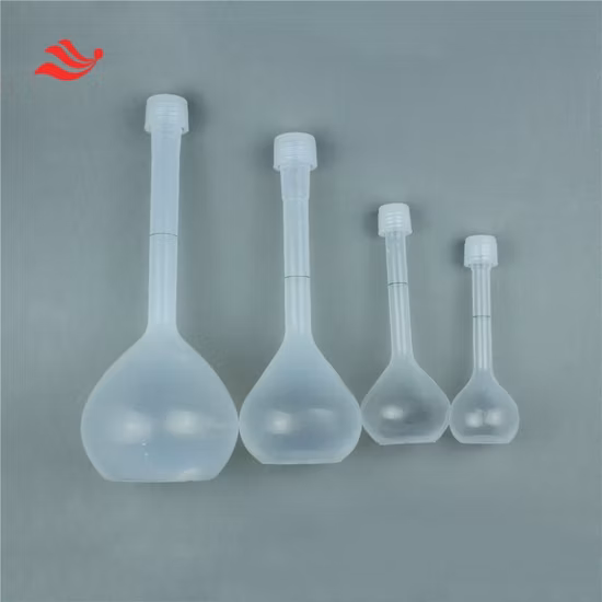 플라스틱 등급 a PFA 수입 PTFE 부피 플라스크(인증서 산 및 알칼리 저항 Icp 포함)