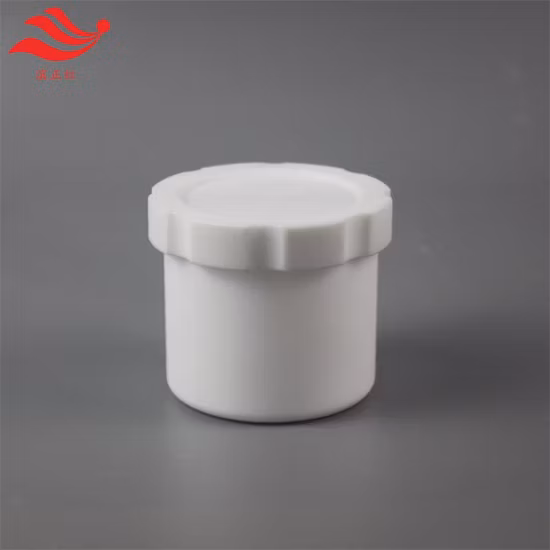 뚜껑 밀봉 샘플 병 청소 탱크가 있는 PTFE 플라스틱 반응 병
