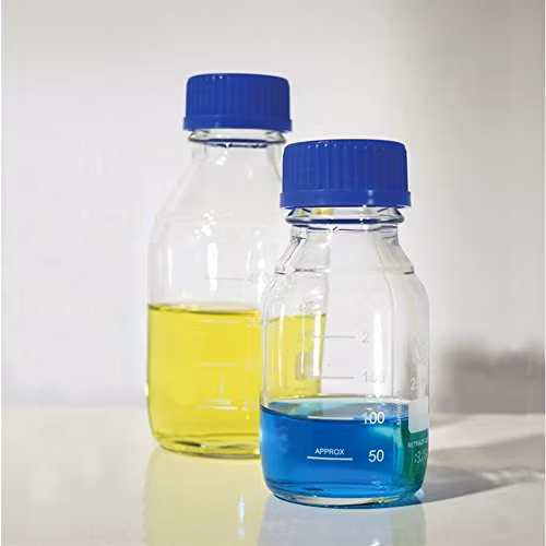 유리 시약병 W 캡 오토클레이브 졸업 80ml Boro 3.3 실험용품